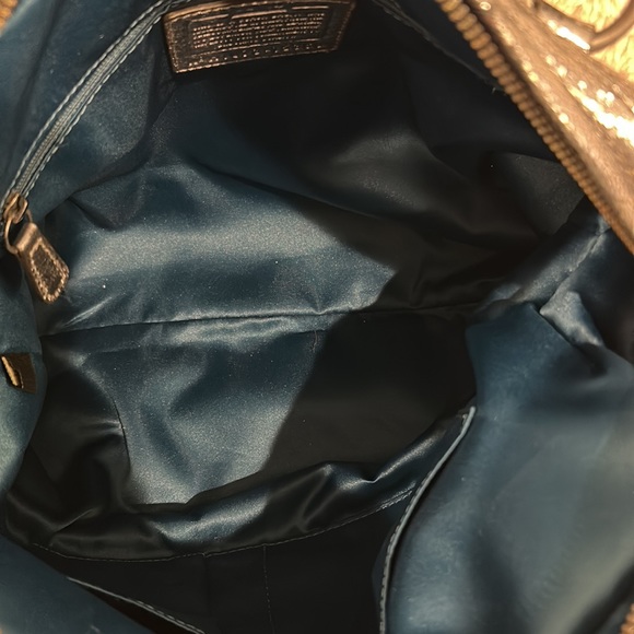 Coach Metallic Studded Shoulder Bag - Picture 8 of 11